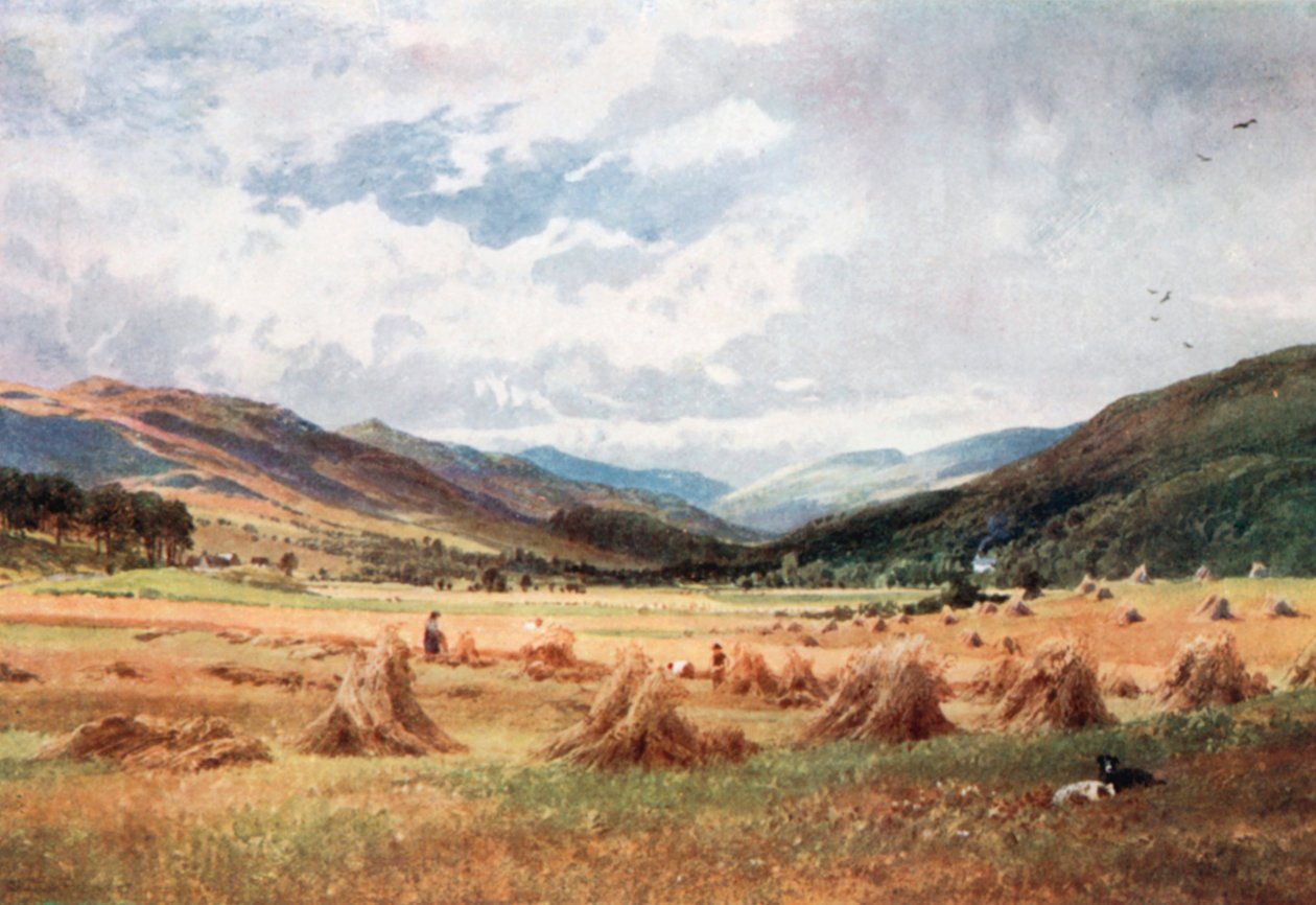 Uitzicht op Glen Lochy bij Killin, Perthsire (kleurenlitho) door Henry Sutton Palmer