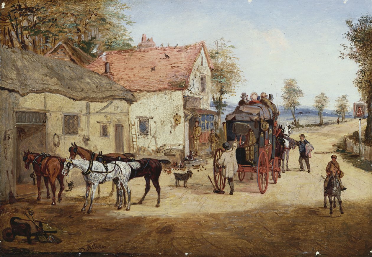 Een wisseling van team door Henry Thomas Alken