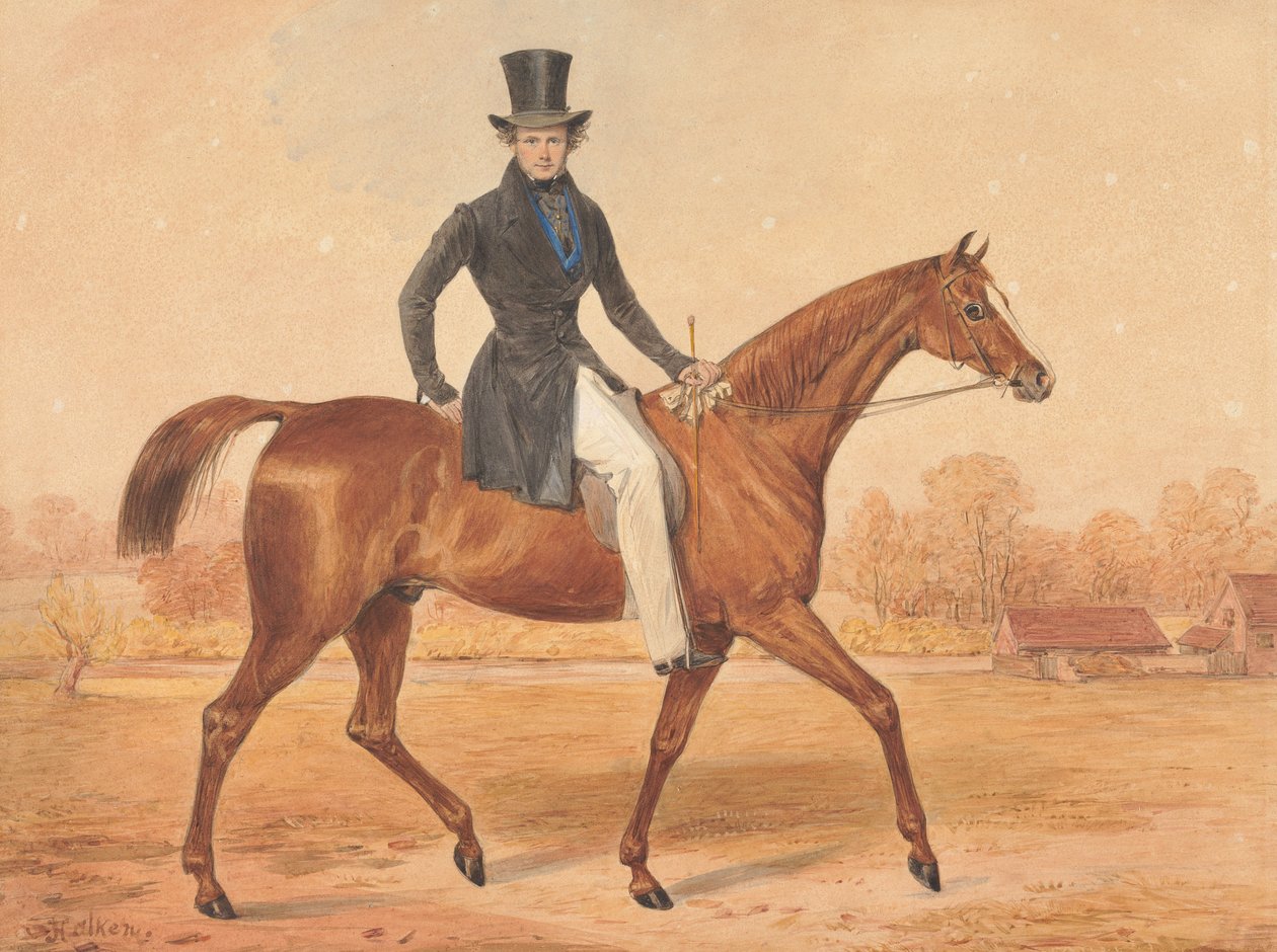 H. Grant te paard door Henry Thomas Alken