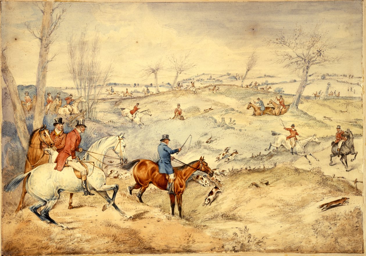Jachtscènes: Tally-Ho door Henry Thomas Alken