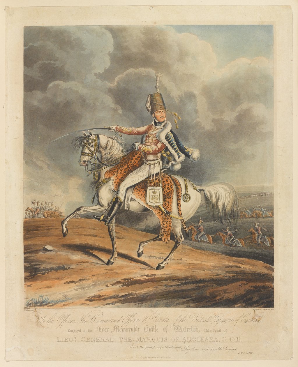 Luitenant-generaal De Markies van Anglesea, Slag bij Waterloo, 1815 door Henry Thomas Alken
