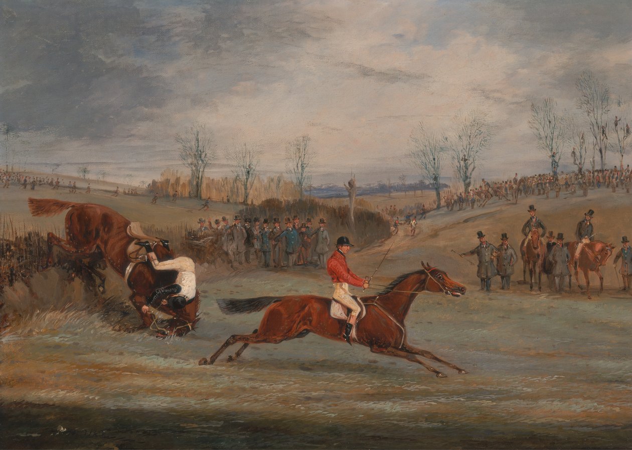 Scènes van een steeplechase: Bij de Finish door Henry Thomas Alken