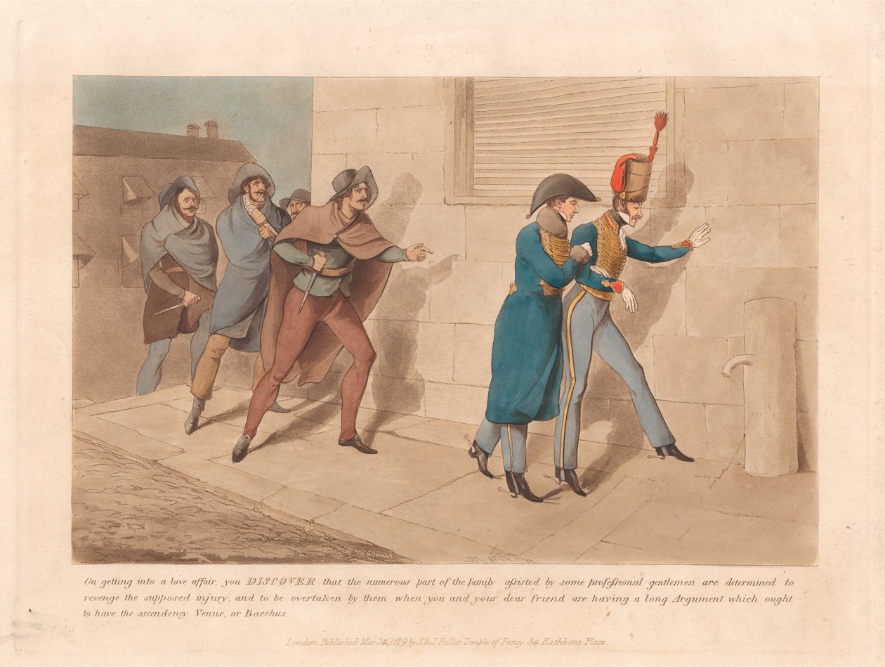 Set van zeven: [Militaire ontdekkingen] door Henry Thomas Alken