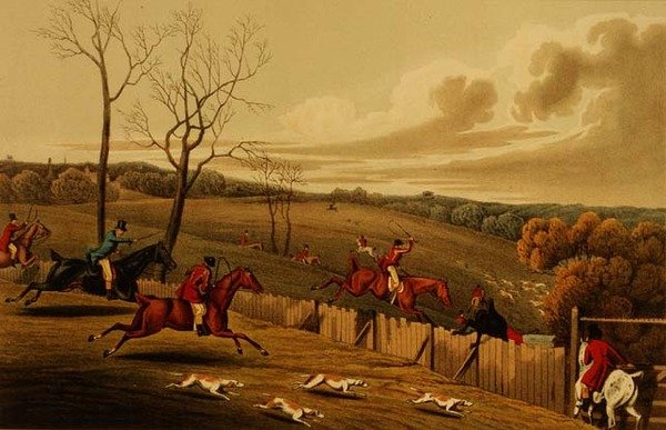 Hertenjacht, geaquarelleerd door I. Clark, uitgegeven door Thomas McLean door Henry Thomas Alken