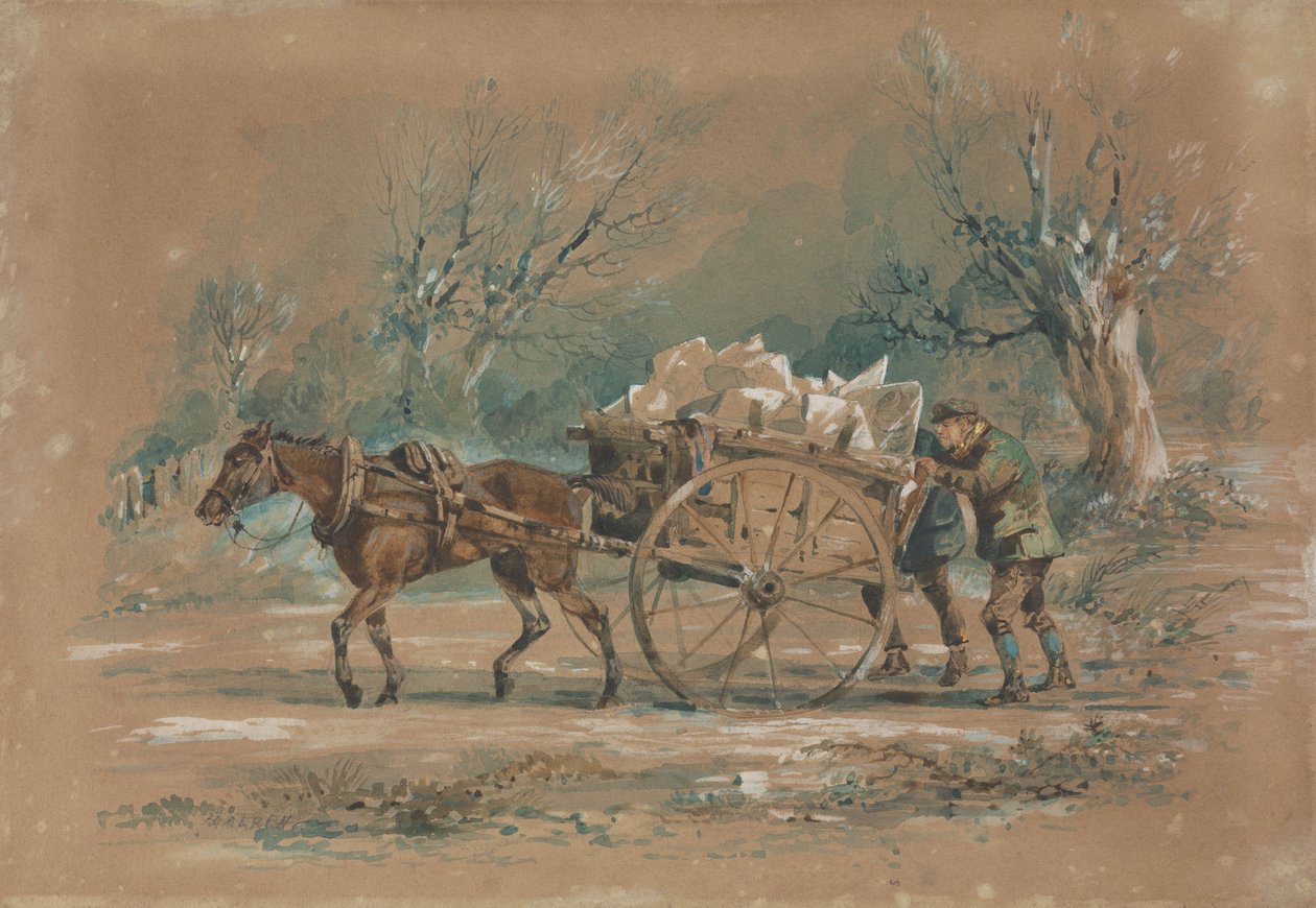 De ijswagen door Henry Thomas Alken