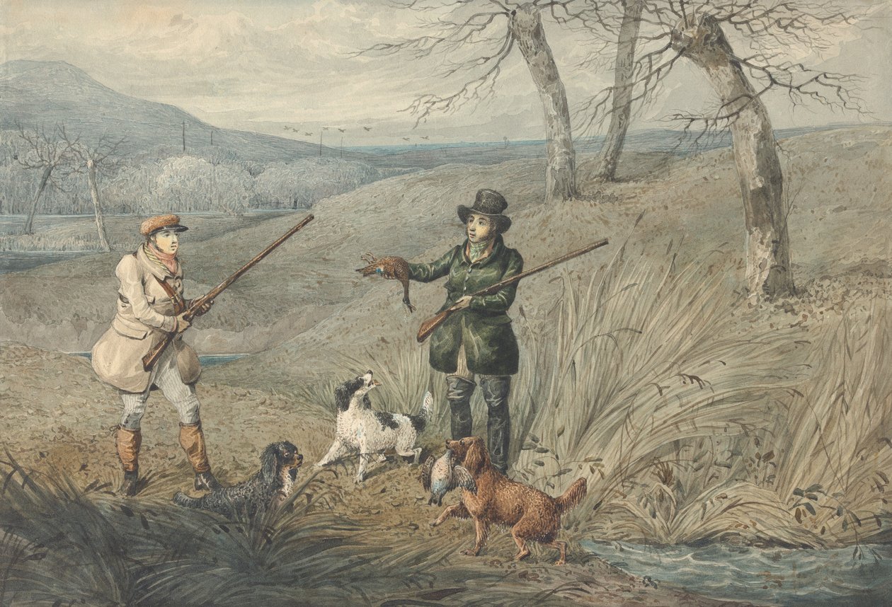 Jacht op wilde eenden door Henry Thomas Alken
