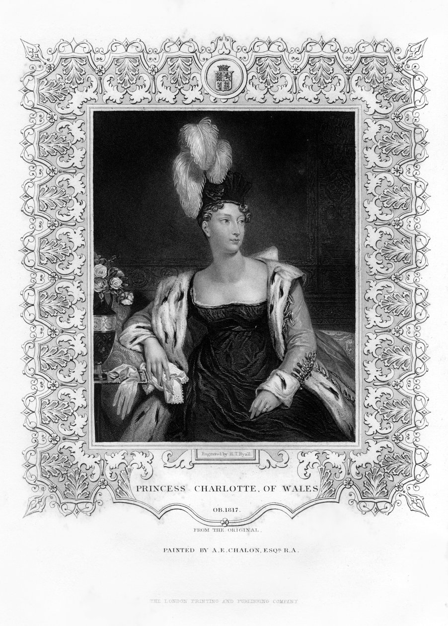 Prinses Charlotte Augusta van Wales, 19e eeuw door Henry Thomas Ryall