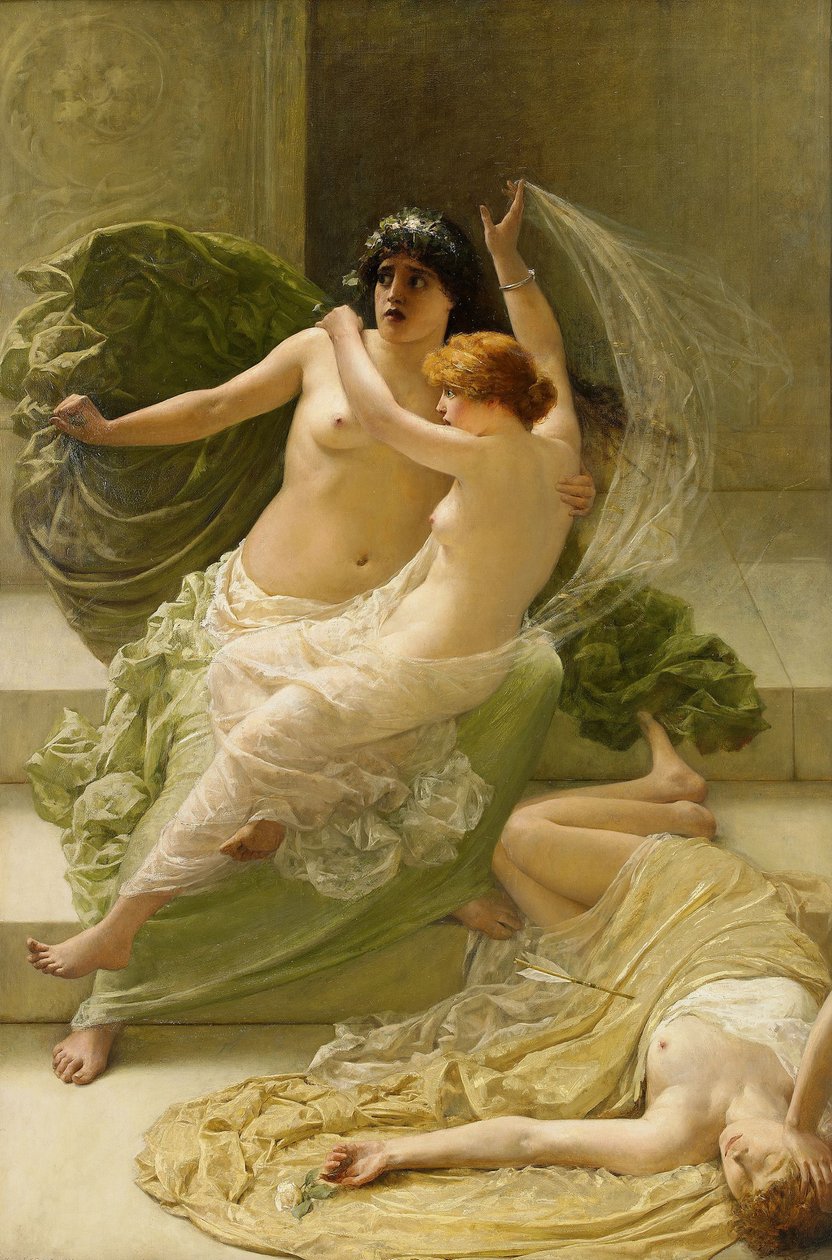 Niobe, 1881 door Henry Thomas Schafer