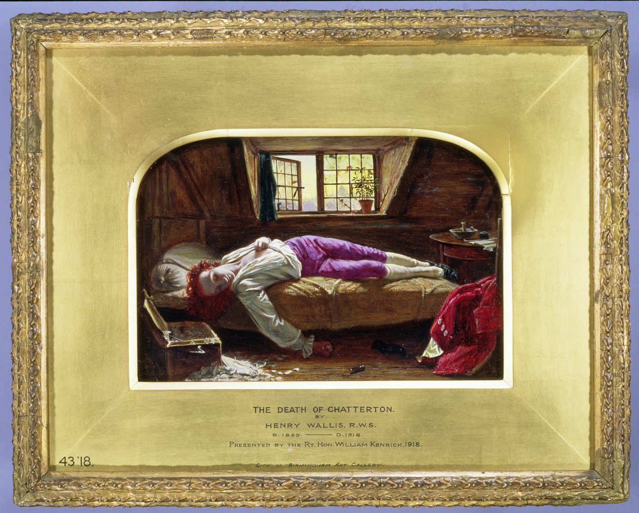 De Dood van Chatterton door Henry Wallis