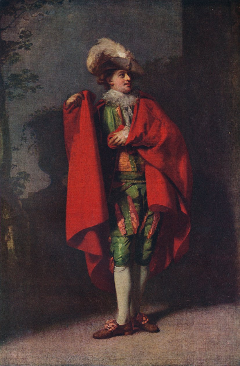 John Palmer als Graaf Almaviva in De Spaanse Barbier, 1779, 1917 door Henry Walton