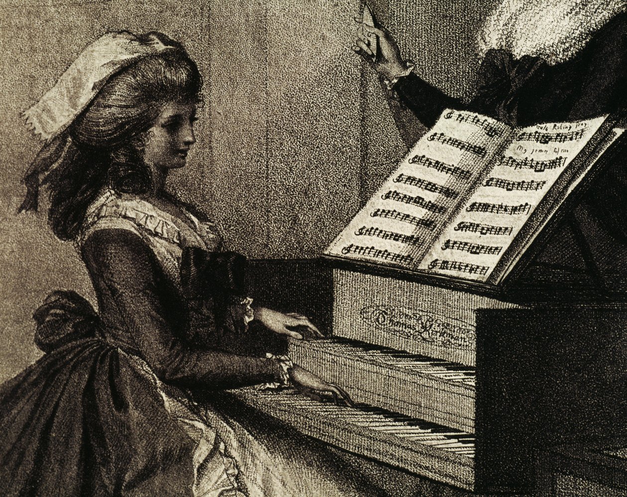 De Muziekles door Henry William Bunbury