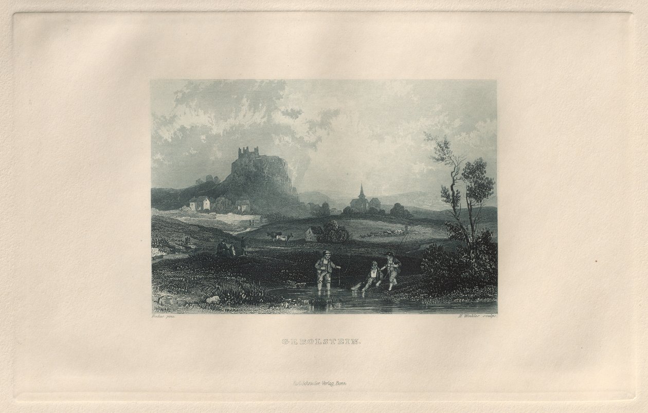 Das Malerische und Romantische Rheinland: Gerolstein door Henry Winkles