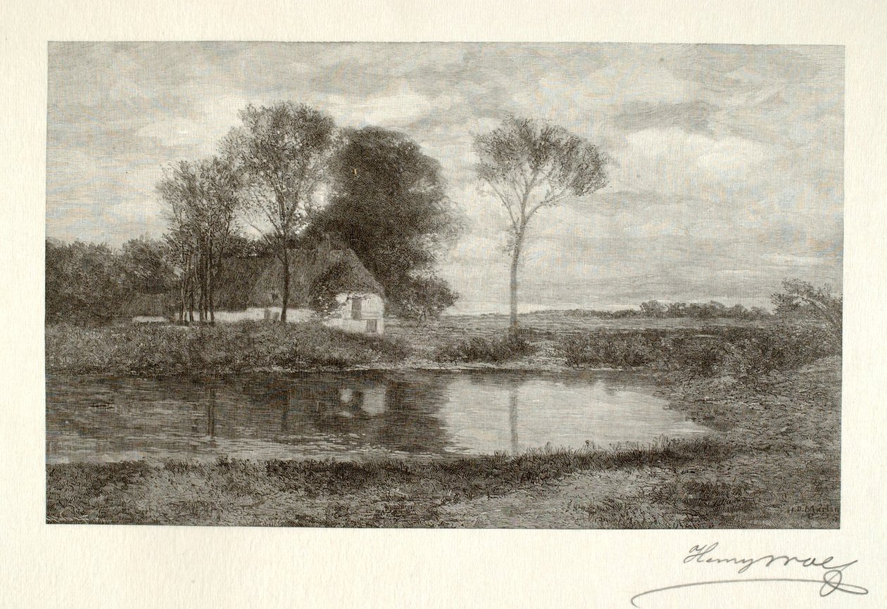Een boerderij in Normandië door Henry Wolf