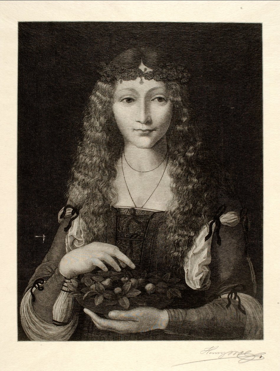 Portret van een meisje door Henry Wolf