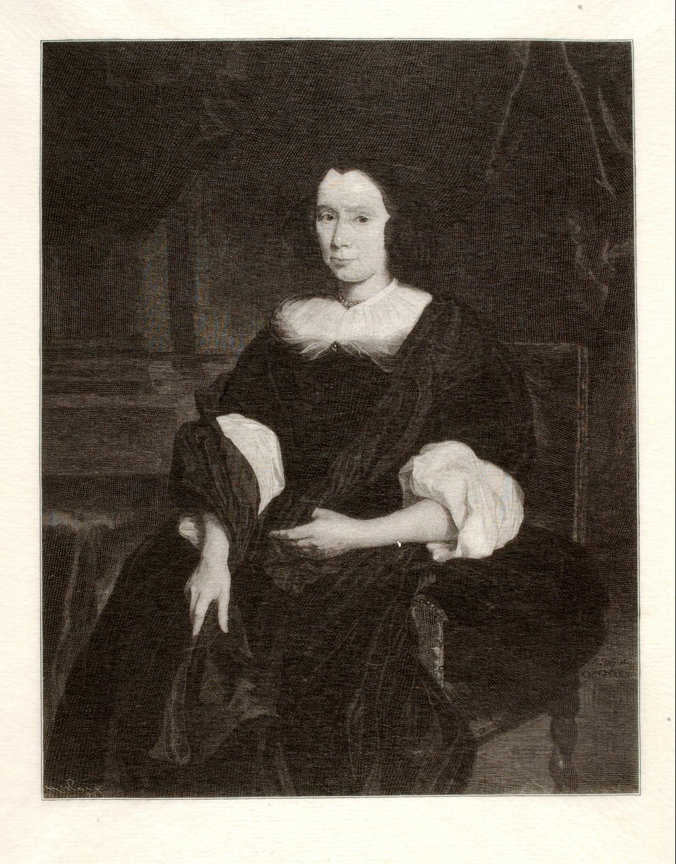Portret van een dame door Henry Wolf