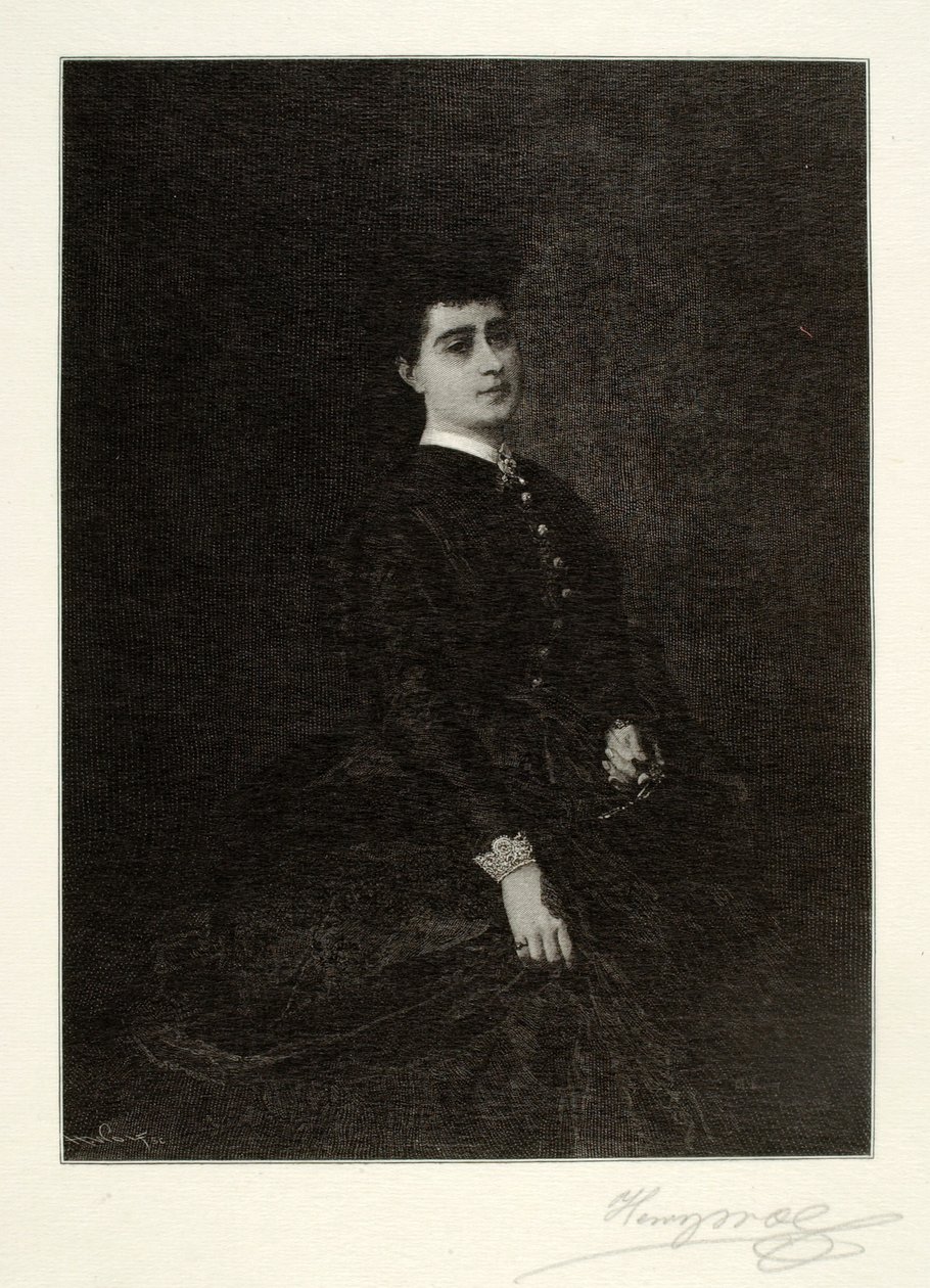 Portret van een Spaanse dame door Henry Wolf