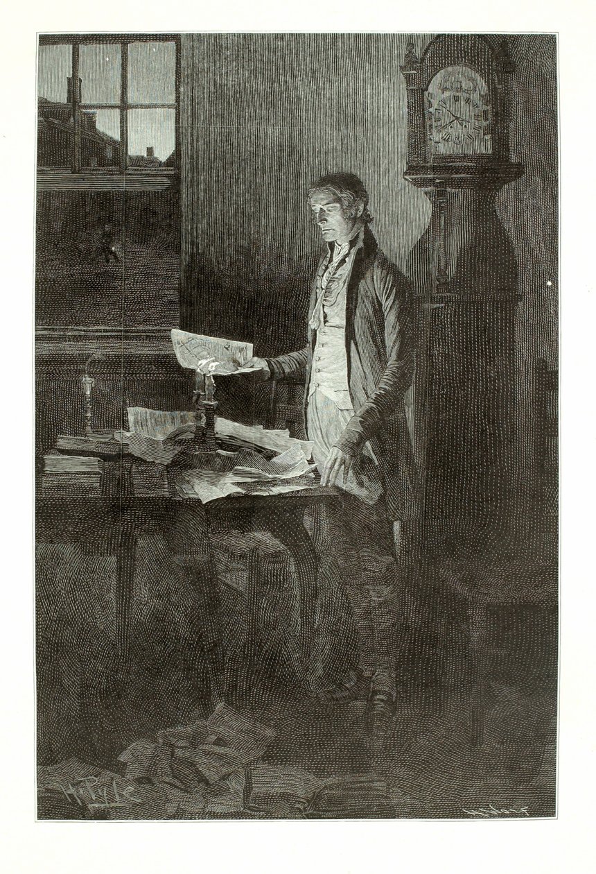 Thomas Jefferson, Schrijven van de Onafhankelijkheidsverklaring door Henry Wolf