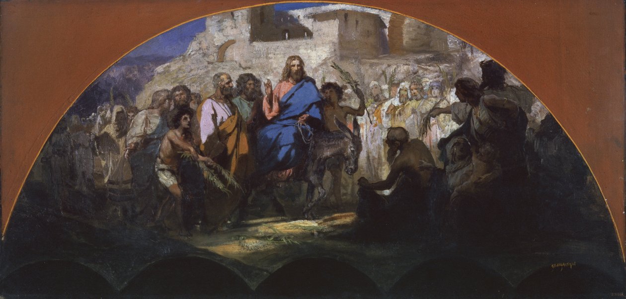 Intocht van Christus in Jeruzalem, 1876 door Henryk Siemiradzki