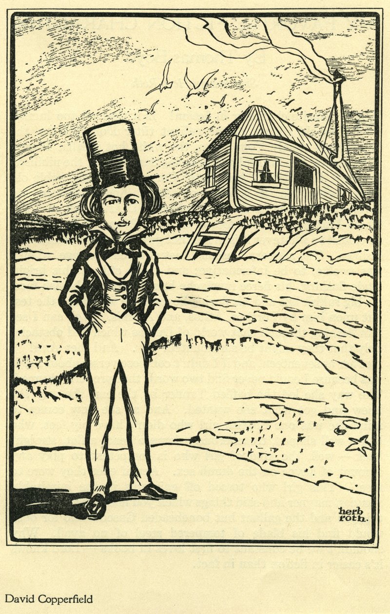 David Copperfield, uit Mijn favoriete fictieve personage door Thomas Boyd, in The Bookman door Herb Roth