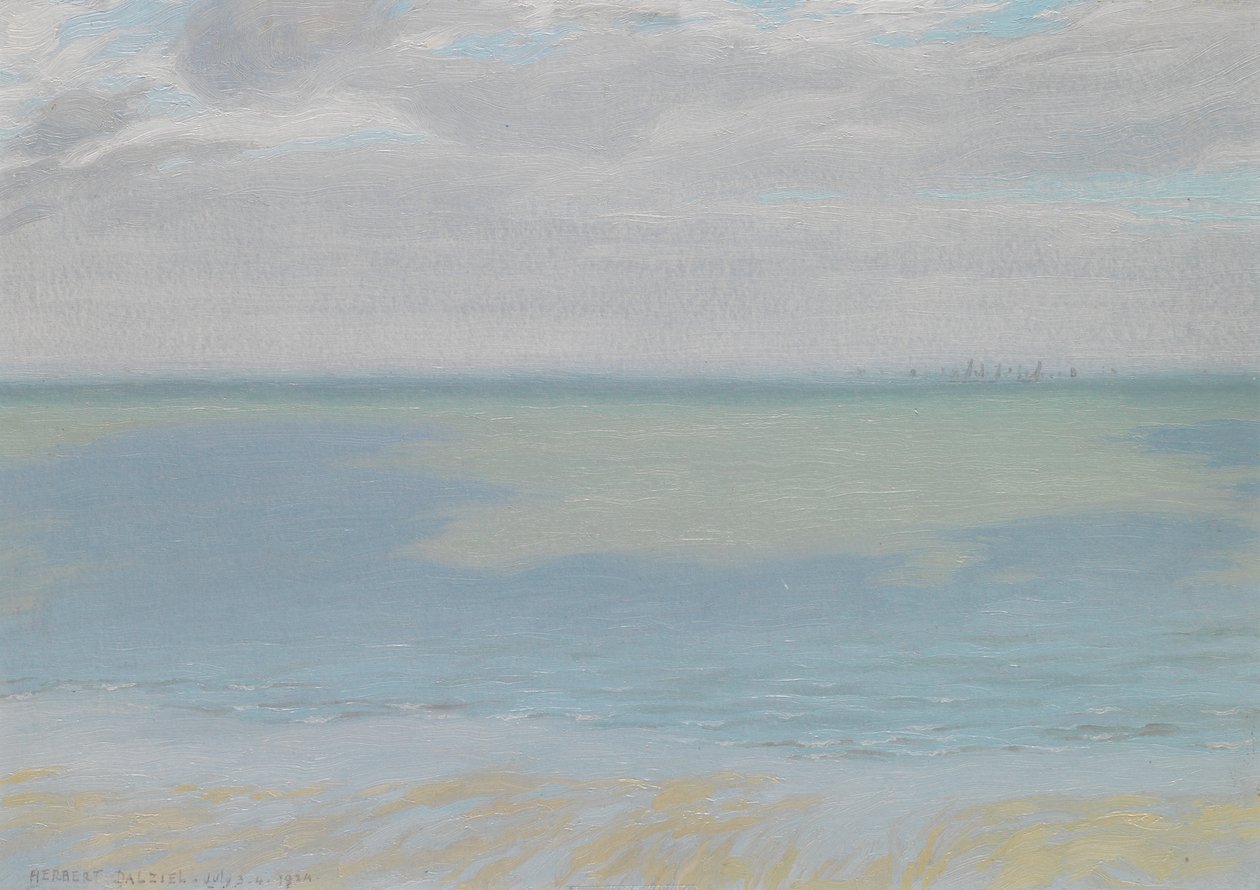 Studie van lucht en zee, 1924 door Herbert Dalziel