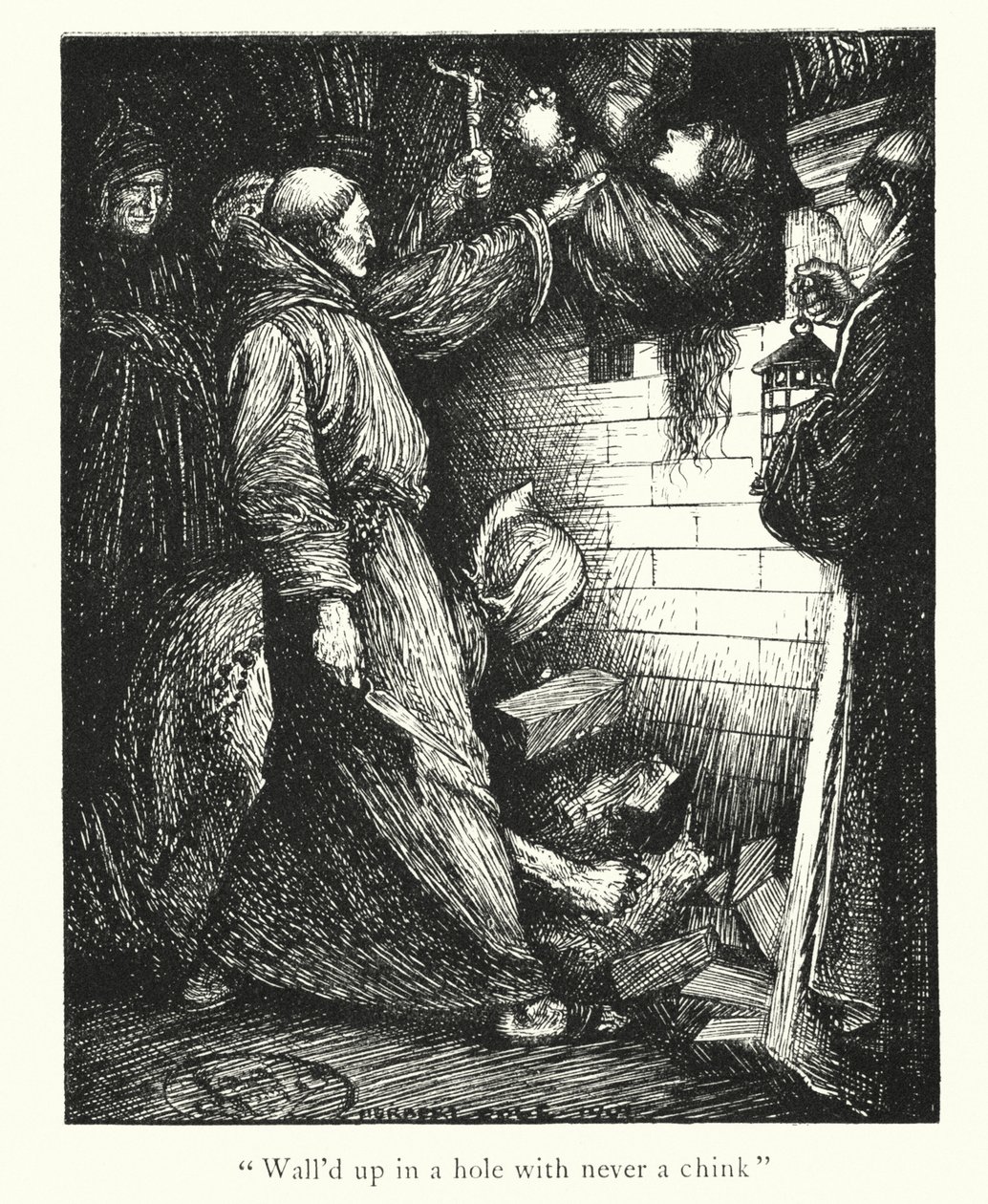 De legendes van Ingoldsby: Netley Abbey (litho) door Herbert Cole