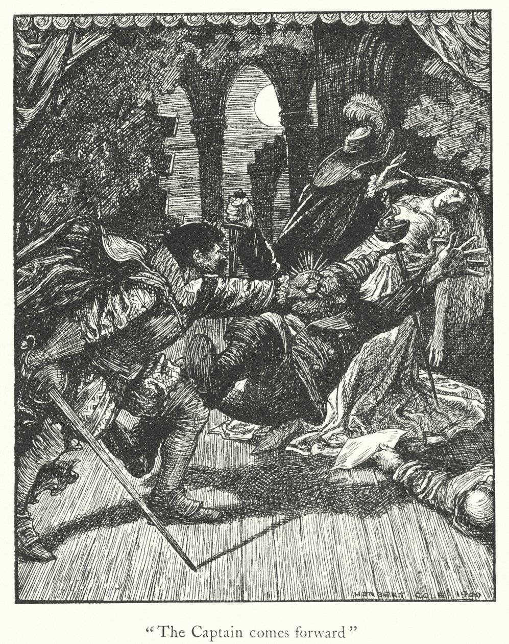 De legenden van Ingoldsby: Een nieuw toneelstuk (litho) door Herbert Cole