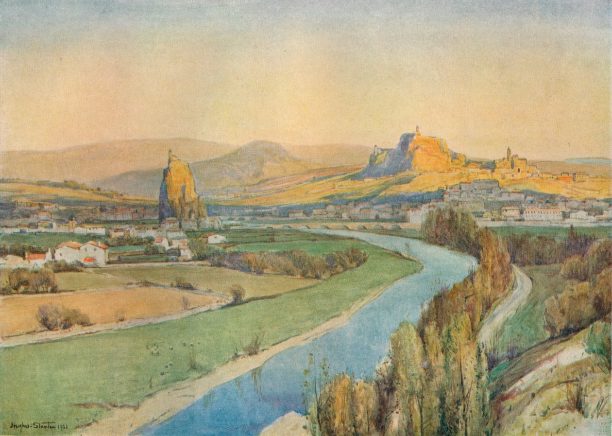 Le Puy, Frankrijk, 1922 door Herbert Edwin Pelham Hughes Stanton