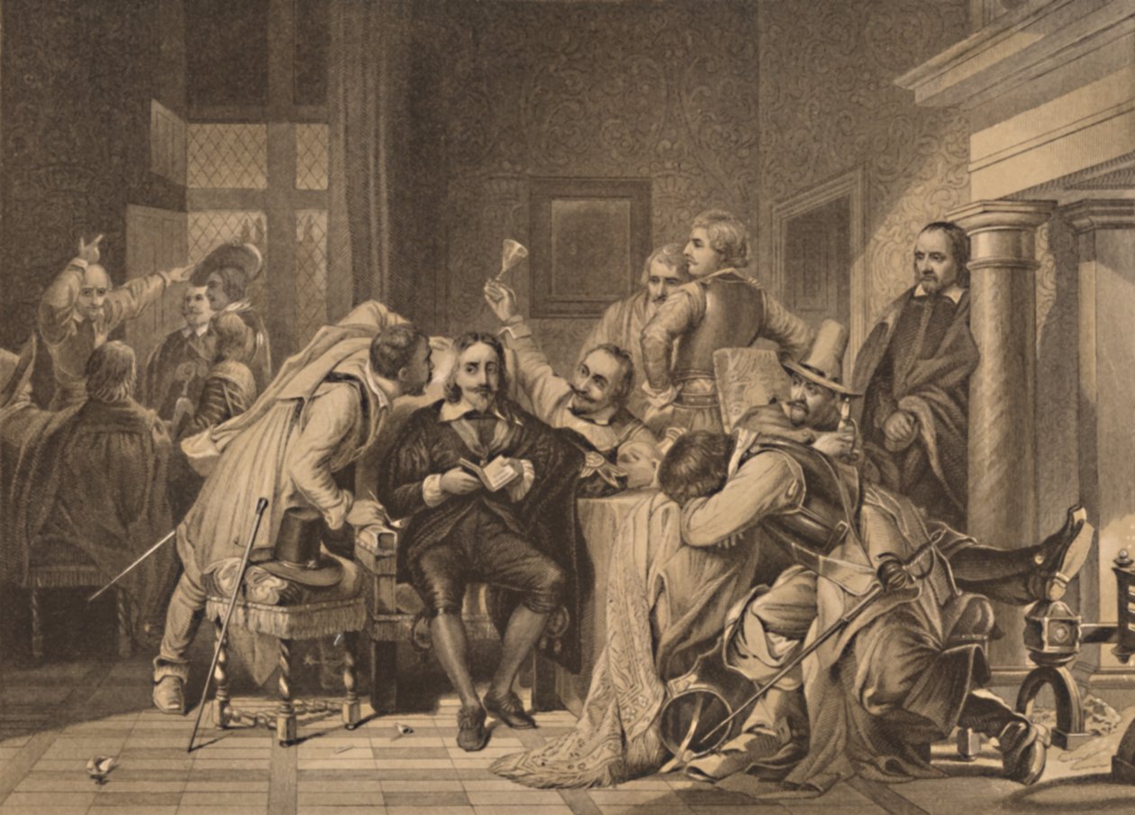 Karel I in de wachtkamer door Herbert Bourne