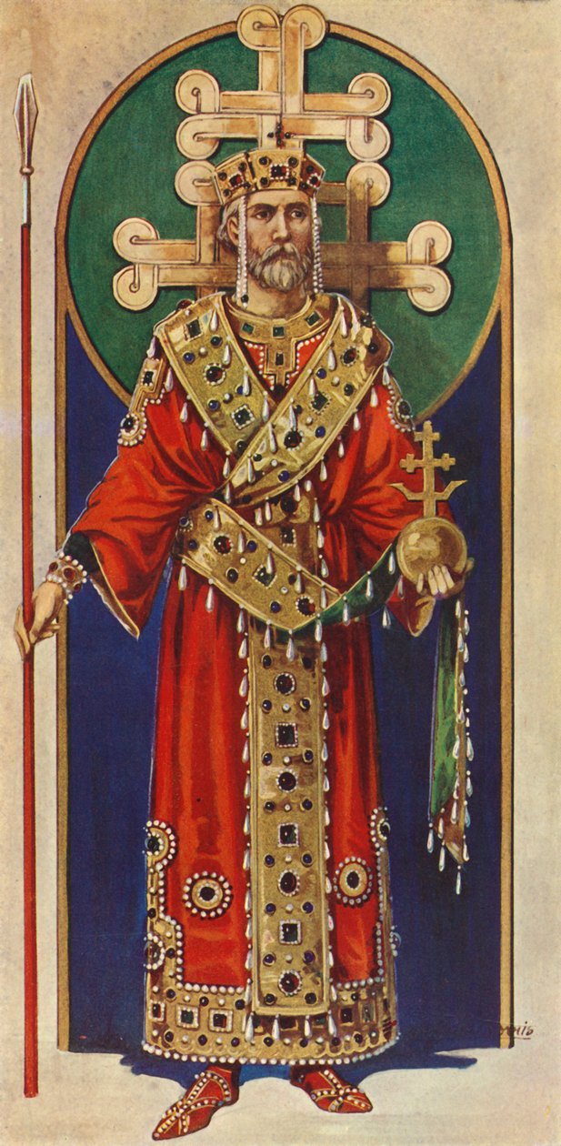 Een Byzantijnse keizer van de tiende, elfde en twaalfde eeuw, A.D., 1924 door Herbert Norris