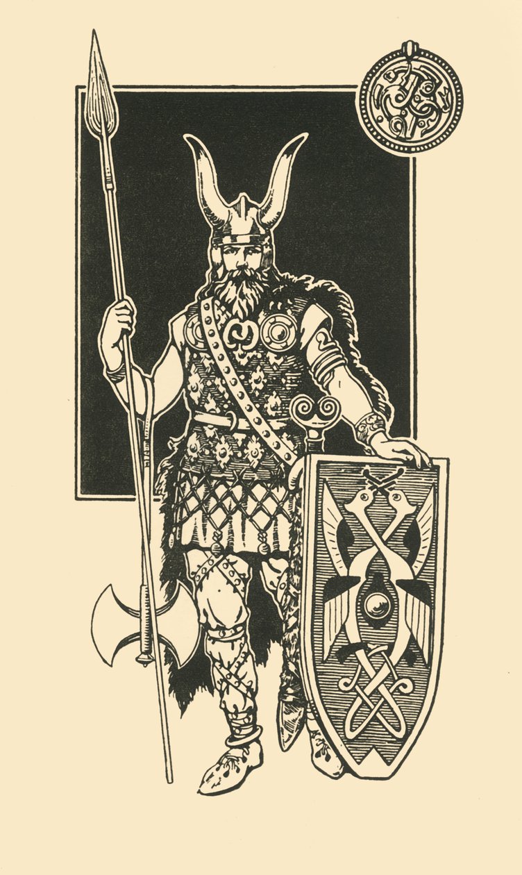 Een Scandinaviër van de Varangiaanse Garde, 1924 door Herbert Norris