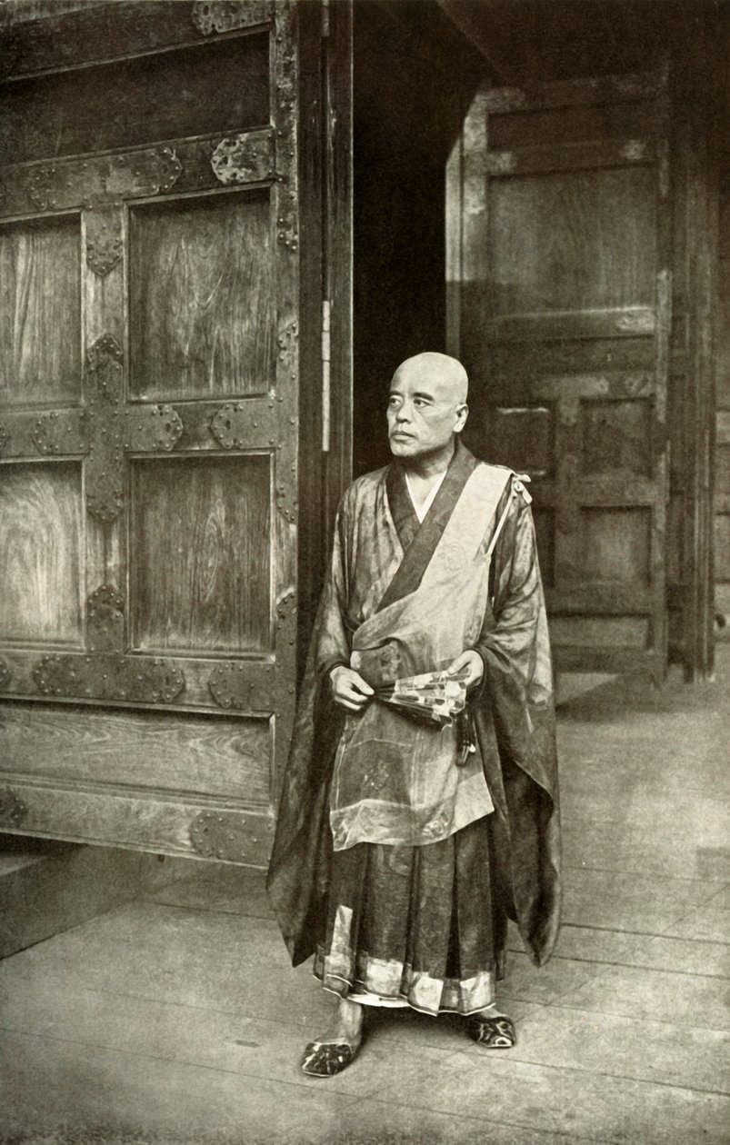 Een priester van Boeddha, 1910 door Herbert Ponting