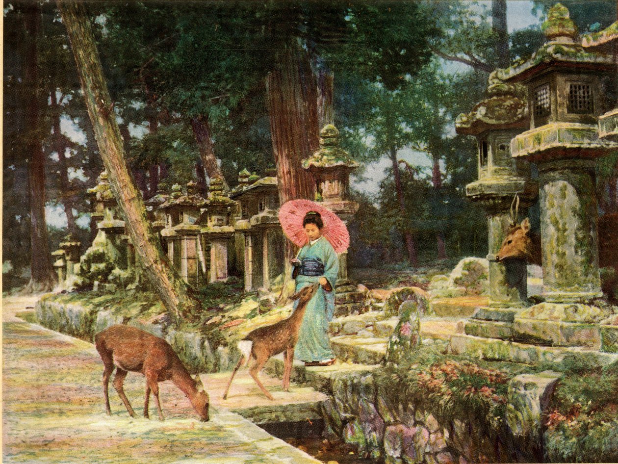 Nara, het hart van het oude Japan, 1910 door Herbert Ponting