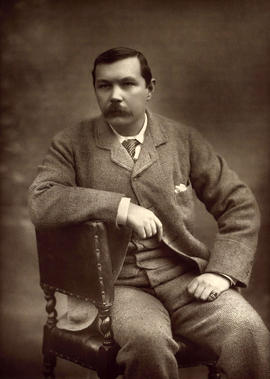 Portret van Sir Arthur Conan Doyle, 1893 door Herbert Rose Barraud