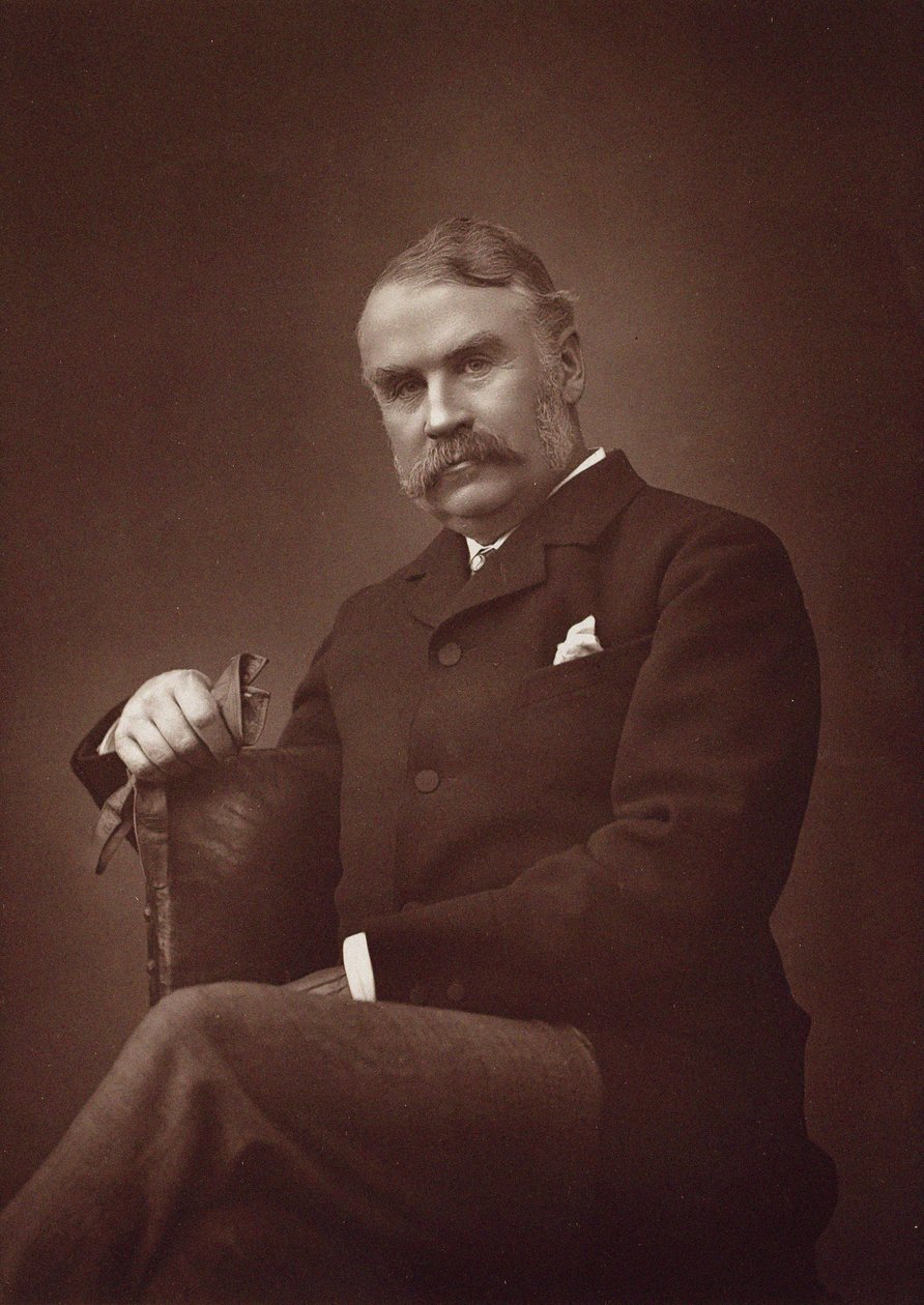 Portret van Sir William Schwenck Gilbert 1836-1911 door Herbert Rose Barraud