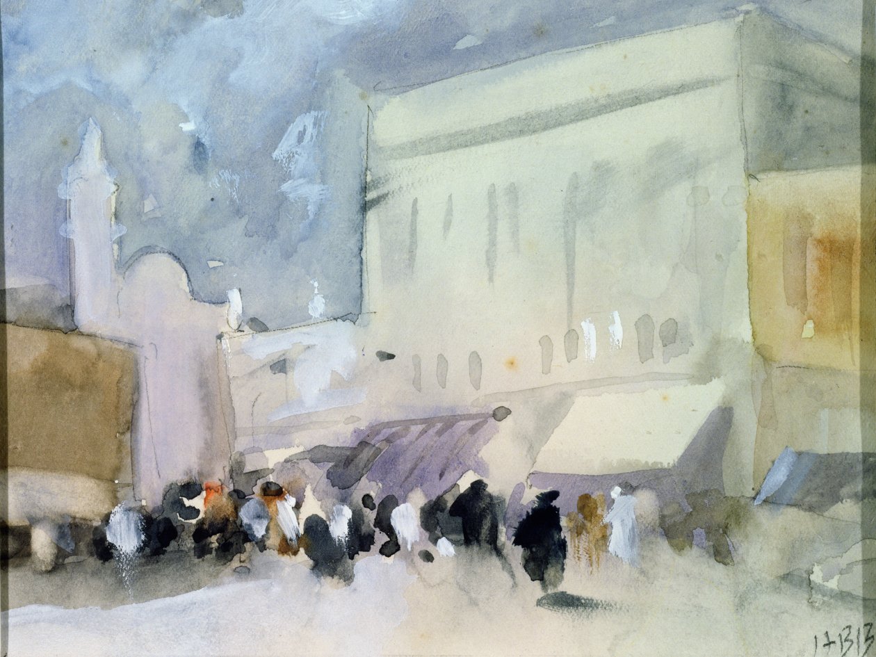 Een Marktscène in Karachi door Hercules Brabazon Brabazon