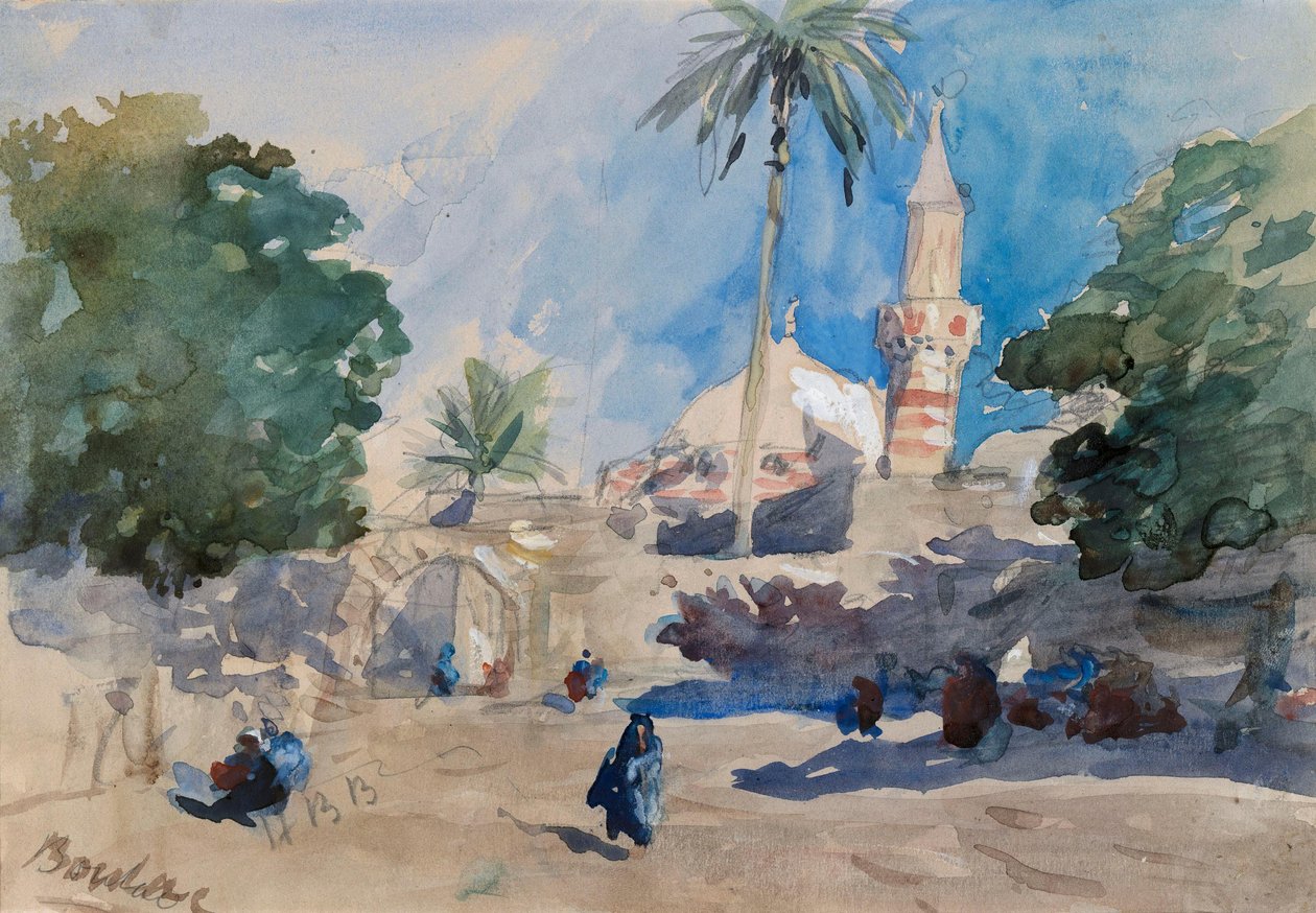 Boulac bij Caïro, gezien vanaf de stadsmuur door Hercules Brabazon Brabazon