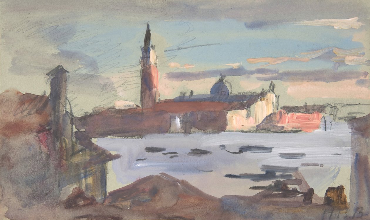 San Giorgio Maggiore, Venetië, 1840-1906 door Hercules Brabazon Brabazon