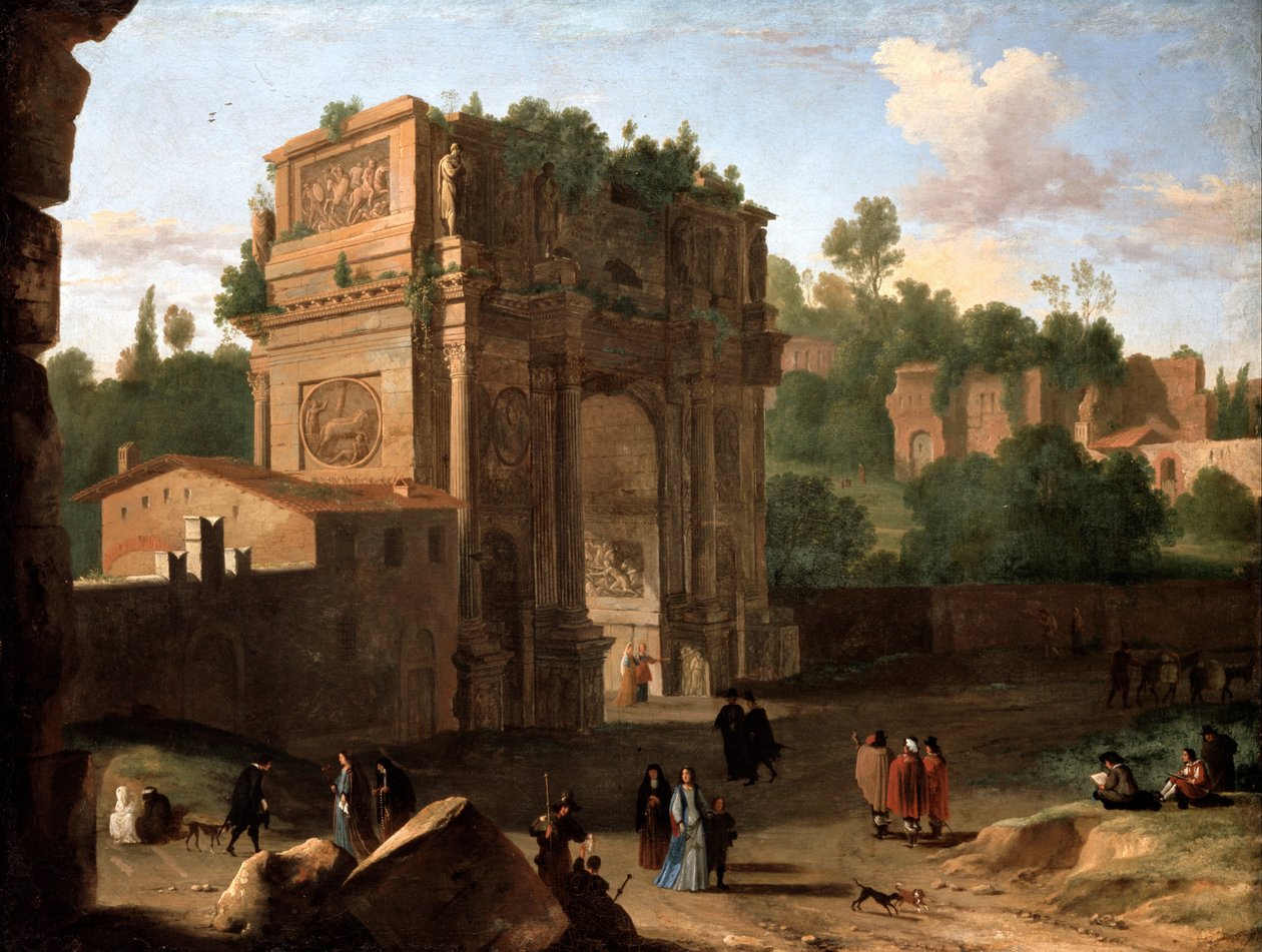 De Boog van Constantijn, Rome door Herman van Swanevelt