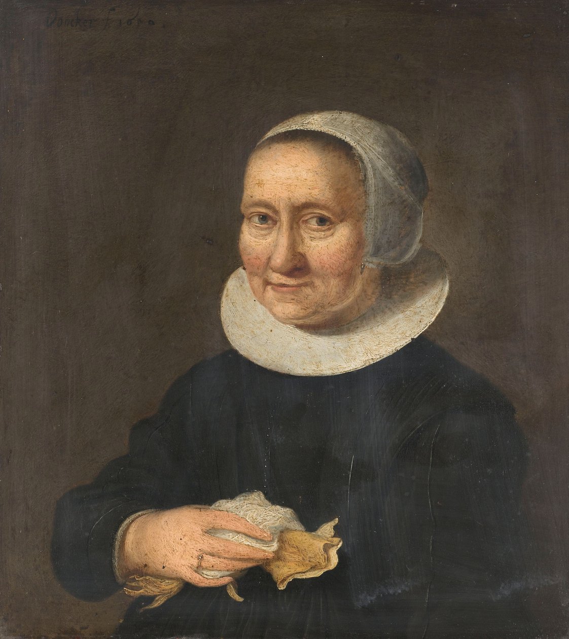 Portret van een vrouw door Herman Mijnerts Doncker