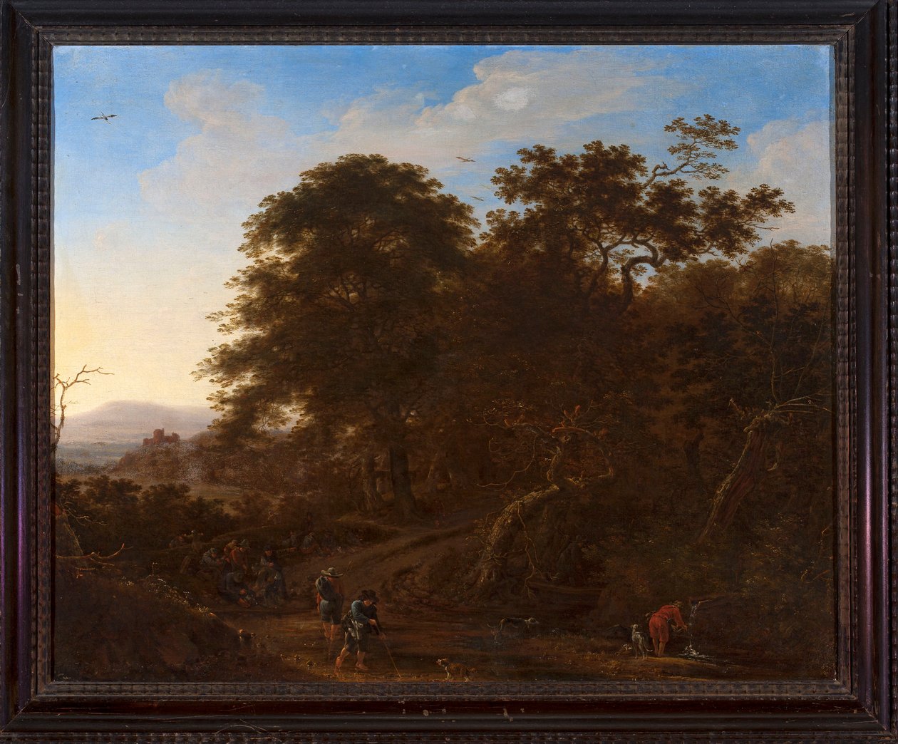 Landschap met reizigers door Herman Saftleven
