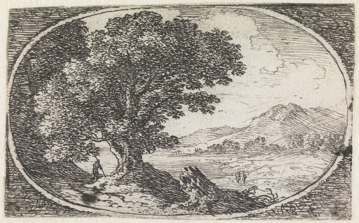 Landschap (nr. 13 uit de serie: Variae campestrum fantasiae) door Herman van Swanevelt