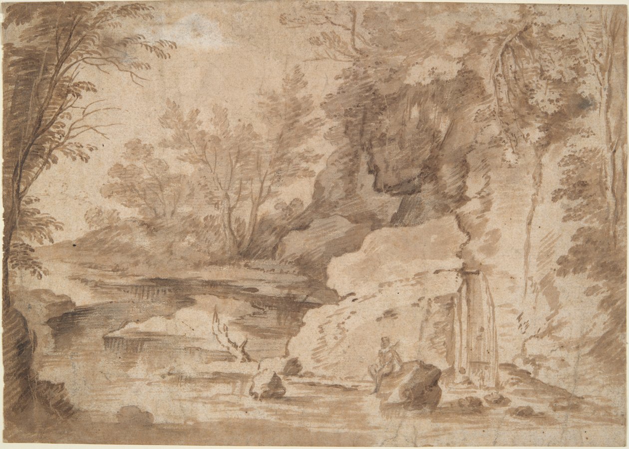 Rivierlandschap door Herman van Swanevelt