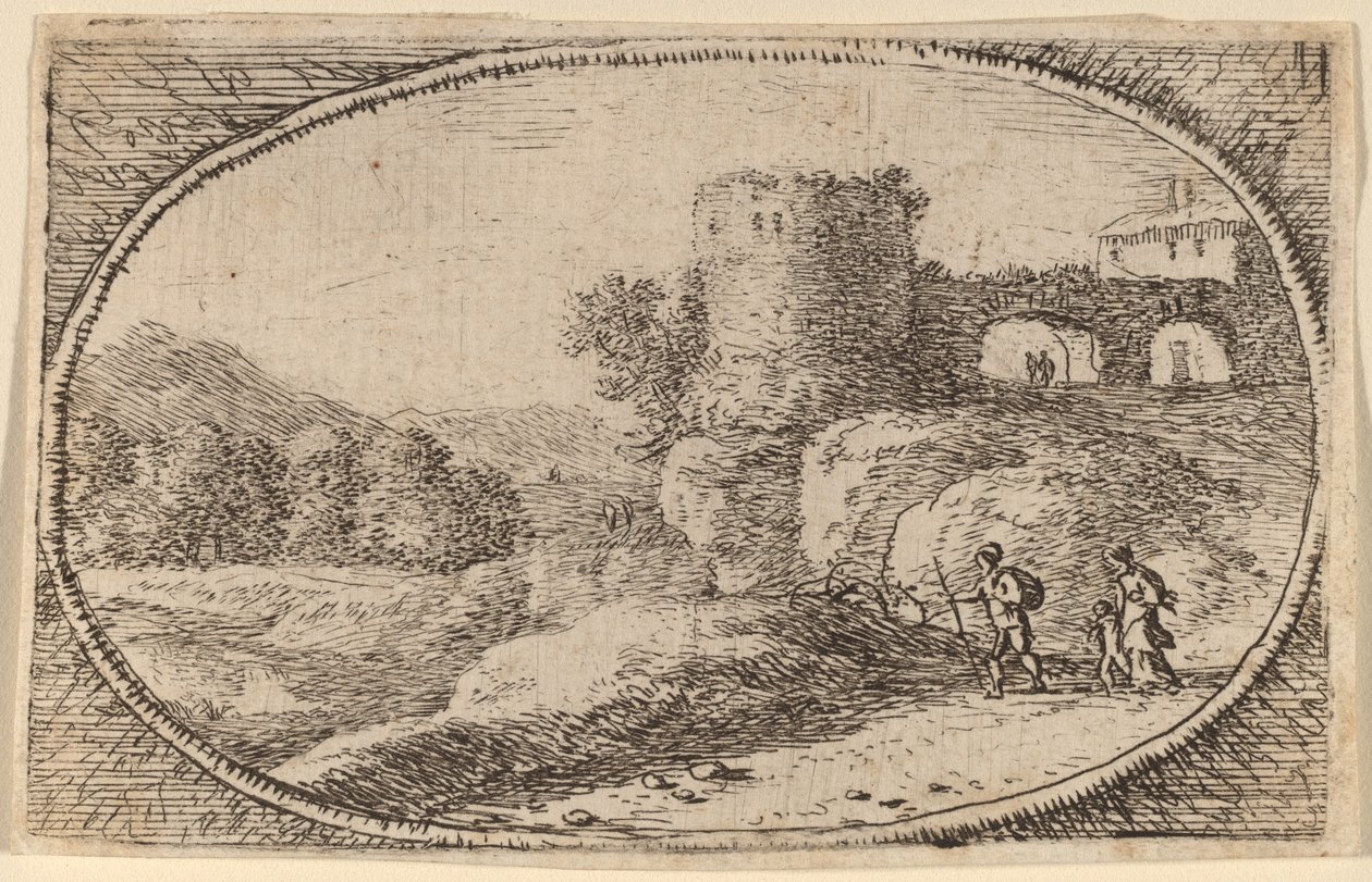 De grote ronde toren door Herman van Swanevelt