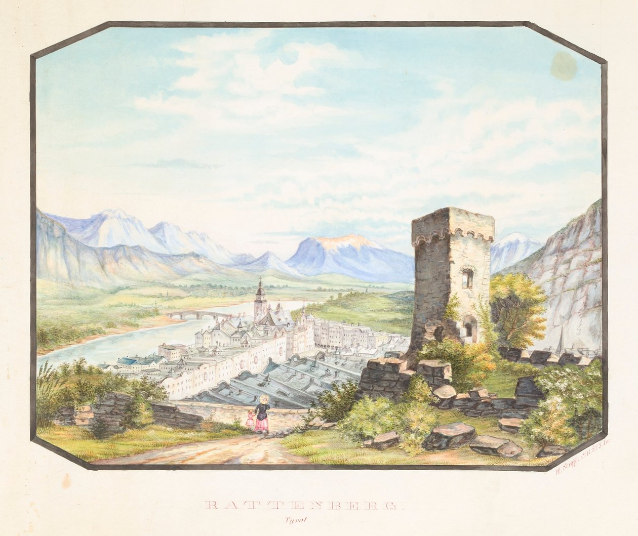 Rattenberg, Tirol door Hermann Stieffel