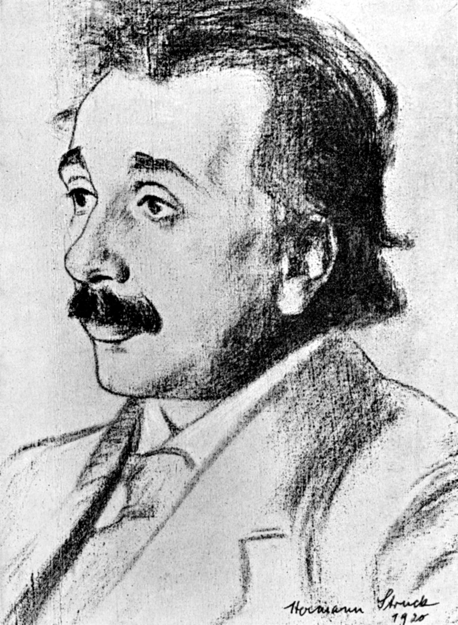 Albert Einstein, Duits-Zwitserse wiskundige en theoretisch natuurkundige door Hermann Struck