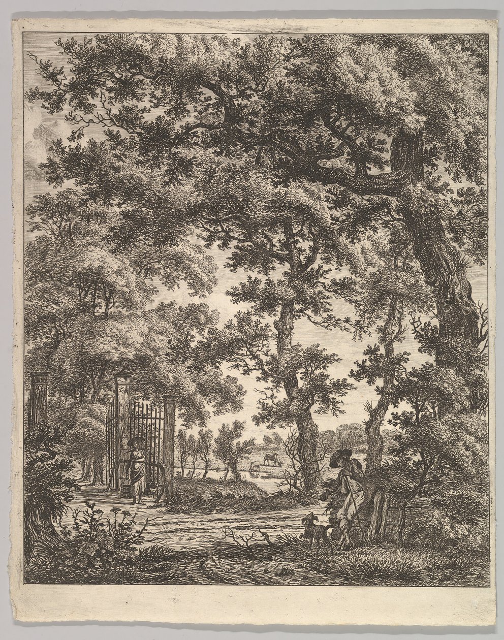Landschap door Hermanus Fock