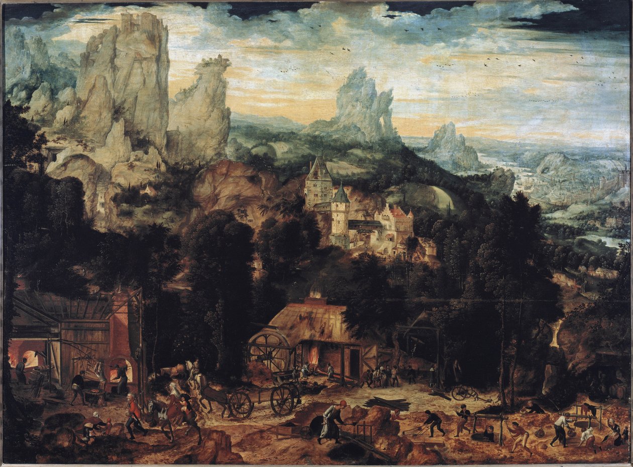 Kopermijnen door Herri met de (c.1510 p.1550) Bles