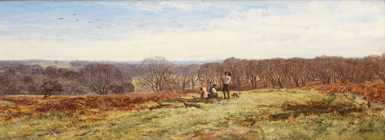 In het Nieuwe Woud, Hampshire door Heywood Hardy