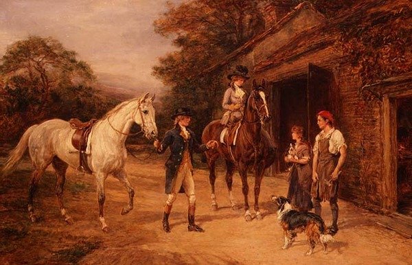De verloren hoefijzer door Heywood Hardy