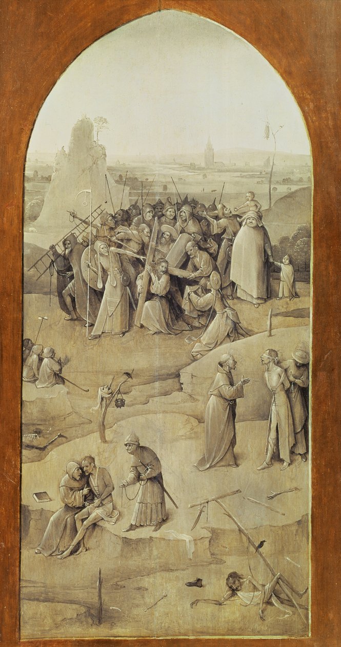Christus op de Weg naar Calvarie door Hieronymus Bosch